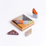 "Colorful Gemstone Tangram Puzzle" - Decorative Object in multicolor by Powered By People
