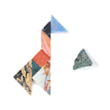 "Colorful Gemstone Tangram Puzzle" - Decorative Object in multicolor by Powered By People