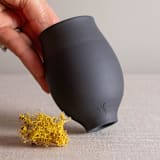 "Black Porcelain Vessel 6" - Decorative Object in black by Lisa Fleming