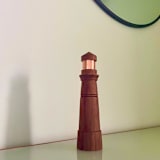 "Modern Lighthouse Limited Edition" - Decorative Object in brown by Ann Nygard