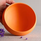 "Orange Porcelain Vessel 7" - Decorative Object in orange by Lisa Fleming