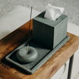 "Bubble Incense Holder - Dark Green Terrazzo" - Decorative Object in green by Pretti.Cool