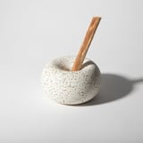 "Palo Santo Holder - White Terrazzo" - Decorative Object in white by Pretti.Cool