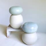 "Pebble Jar" - Decorative Object in white by Cloude Made