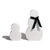 "Snow People Decorative Set" - Decorative Object in white by Cameron Denucce