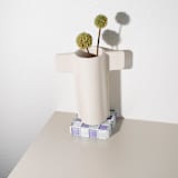 "Glass Tile Decorative Cube in Lavender Latter" - Decorative Object in purple by Subtle Art Studios