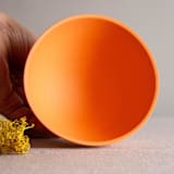 "Orange Porcelain Vessel 5" - Decorative Object in orange by Lisa Fleming