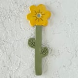 "Yellow Flower Tchotchke" - Decorative Object in yellow by Quiet Clementine