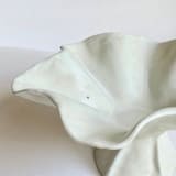 "Antique White Cascading Pedestal Bowl" - Decorative Object in white by Cloude Made