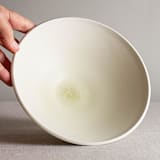 "Crystalline White Matte Glazed Pedestal Vessel" - Decorative Object in white by Lisa Fleming