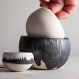 "Nesting Set of 3 'Wobbles'" - Decorative Object in multicolorassorted-colors by Lisa Fleming