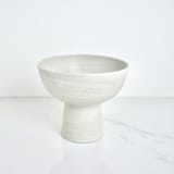 "Pedestal Bowl - Grey" - Decorative Object in gray by Tina Huang