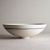 "Manganese Line Series Vessel 10" - Decorative Object in white by Lisa Fleming