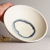 "Manganese Line Series Vessel 10" - Decorative Object in white by Lisa Fleming