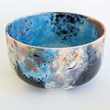 "straight sided bowl" - Decorative Object in multicolor by Liz Vigoda