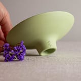 "Bright Green Colored Porcelain Vessel" - Decorative Object in green by Lisa Fleming