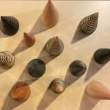 "The Fir Forest- 12 unique trees in four heights with three finishes" - Decorative Object in green by Ann Nygard