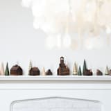 "The Fir Forest- 12 unique trees in four heights with three finishes" - Decorative Object in green by Ann Nygard