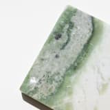 "Marble Pedestal (RIVER JADE)" - Decorative Object in green by the parmatile shop