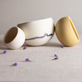 "Set of 3 Nesting 'Wobbles'" - Decorative Object in white by Lisa Fleming