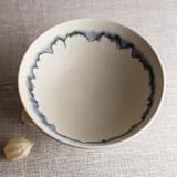 "Glazed Yellow Porcelain Vessel with Manganese Lines 8" - Decorative Object in yellow by Lisa Fleming