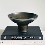 "Black Footed Bowl" - Decorative Object in black by Cloude Made