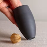 "Small Black Porcelain Vessel" - Decorative Object in black by Lisa Fleming