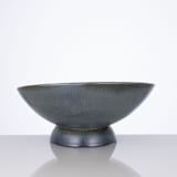 "Ceramic Blue Bowl" - Decorative Object in blue by DinaDecor