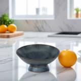 "Ceramic Blue Bowl" - Decorative Object in blue by DinaDecor
