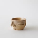"Face Cup - Small" - Decorative Object in beige by Mano Made