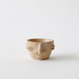 "Face Cup - Small" - Decorative Object in beige by Mano Made