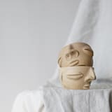 "Face Cup - Small" - Decorative Object in beige by Mano Made