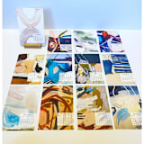 "Desktop Calendar" - Decorative Object in multicolor by Lauren Packard