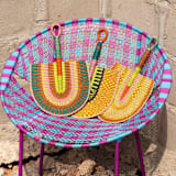 "Rainbow Fan 1" - Decorative Object in multicolor by AKETEKETE