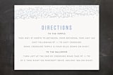 "Parchment" - Mitzvah Direction Cards in Sky by Bethany Anderson - Front