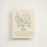 "Camp Mitzvah" - Mitzvah Direction Cards in Sage by Creo Study - Front