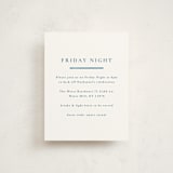 "Painted Star" - Mitzvah Direction Cards in Lake by Olivia Raufman - Front