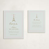 "Ooh La La" - Mitzvah Direction Cards in Menthe by mo kelley - With Invitation