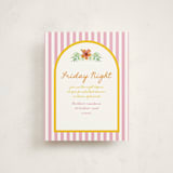 "Beach Club" - Mitzvah Direction Cards in Lemon by Claudia Orengo - Front