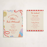 "Super Sweet" - Mitzvah Direction Cards in Cookie by Lissabeth Anglin - With Invitation