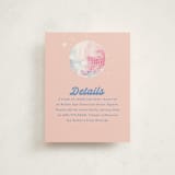 "To the Disco" - Mitzvah Direction Cards in Candy by Creo Study - Front