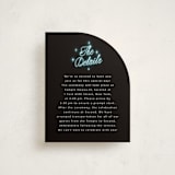 "Neon Spin" - Mitzvah Direction Cards in Midnight by Ana de Sousa - Front