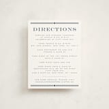 "Square Frame" - Mitzvah Direction Cards in Navy by Jenna Holcomb - Front