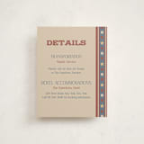 "Vintage Circus" - Mitzvah Direction Cards in Brick by Amanda Stuff - Front