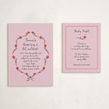 "Rose Crest" - Mitzvah Direction Cards in Classic by mo kelley - With Invitation