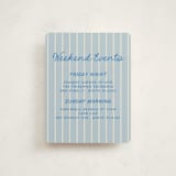 "Checkered Mitzvah" - Mitzvah Direction Cards in Sky by Creo Study - Front