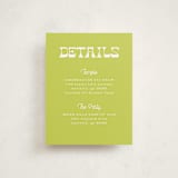 "Groovy" - Mitzvah Direction Cards in Fruit Punch by Kelly Watkins - Front