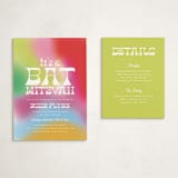 "Groovy" - Mitzvah Direction Cards in Fruit Punch by Kelly Watkins - With Invitation