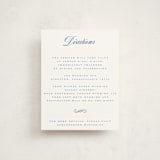 "Simply" - Mitzvah Direction Cards in Sea by Jenna Holcomb - Front