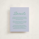 "Torah Tribute" - Mitzvah Direction Cards in Verdant by Inkblot Design - Front